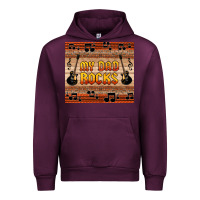 Mauve Wine my dad rocks Urban Hoodie - HRA Design Shop