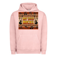 Pigment Salmon my dad rocks Urban Hoodie - HRA Design Shop