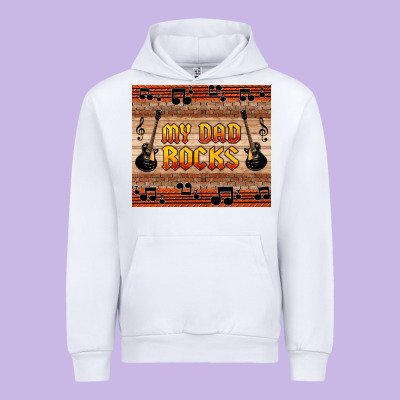 My Dad Rocks Urban Hoodie Designed By Hra Design Shop