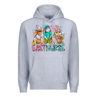 Heather Grey east nurse Premium Hoodie - RacoonDesign