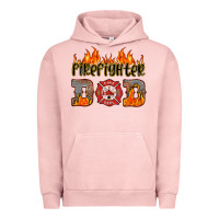 Pigment Salmon firefighter dad Urban Hoodie - HRA Design Shop