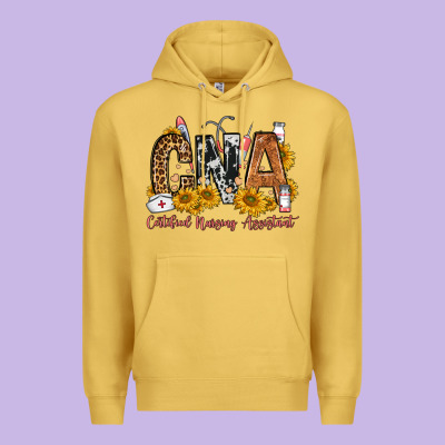 Cna Certified Nursing Assistant Premium Hoodie Designed By Fadigitalartstudio