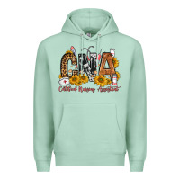 Seafoam cna certified nursing assistant Premium Hoodie - FaDigitalArtStudio