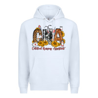 White cna certified nursing assistant Premium Hoodie - FaDigitalArtStudio