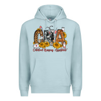 Blue Mist cna certified nursing assistant Premium Hoodie - FaDigitalArtStudio