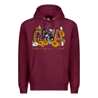Burgundy cna certified nursing assistant Premium Hoodie - FaDigitalArtStudio