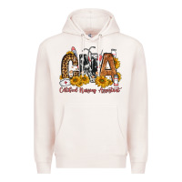 Pale Pink cna certified nursing assistant Premium Hoodie - FaDigitalArtStudio
