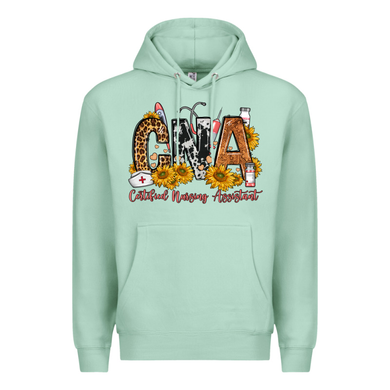 Cna Certified Nursing Assistant Premium Hoodie by FaDigitalArtStudio | Teevron