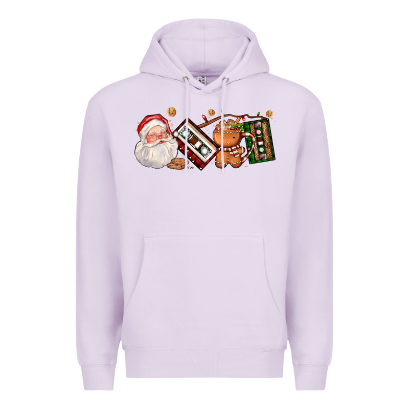 Coffee Cup Santa Cassette Cookie Premium Hoodie by FaDigitalArtStudio | Teevron