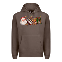 Coffee coffee cup santa cassette cookie Premium Hoodie - FaDigitalArtStudio