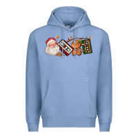 Colony Blue coffee cup santa cassette cookie Premium Hoodie - FaDigitalArtStudio