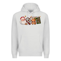 Dove Grey coffee cup santa cassette cookie Premium Hoodie - FaDigitalArtStudio
