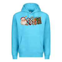 Ocean Blue coffee cup santa cassette cookie Premium Hoodie - FaDigitalArtStudio
