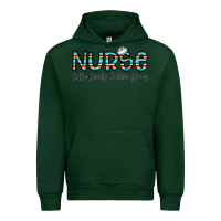Forest Green coffee scrubs and rubber gloves Urban Hoodie - CowhideDigitalArt