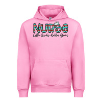 Fuchsia Pink coffee scrubs and rubber gloves Urban Hoodie - CowhideDigitalArt