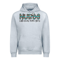 Heather Grey coffee scrubs and rubber gloves Urban Hoodie - CowhideDigitalArt