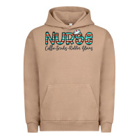 Pigment Burro coffee scrubs and rubber gloves Urban Hoodie - CowhideDigitalArt