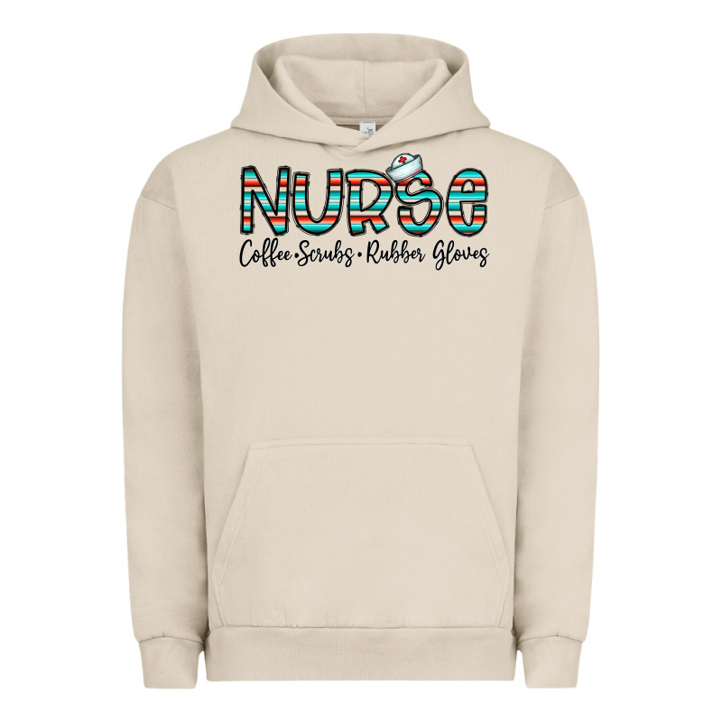 Coffee Scrubs And Rubber Gloves Urban Hoodie by CowhideDigitalArt | Teevron