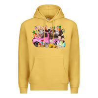 Easter Day Farm Animals Truck Premium Hoodie | Teevron