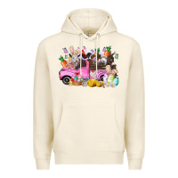 Tofu easter day farm animals truck Premium Hoodie - RacoonDesign