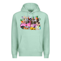Easter Day Farm Animals Truck Premium Hoodie | Teevron