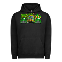 Pigment Black st patricks trucks Urban Hoodie - FaDigitalArtStudio