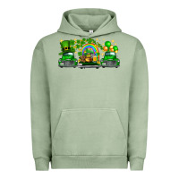 Pigment Oil Green st patricks trucks Urban Hoodie - FaDigitalArtStudio
