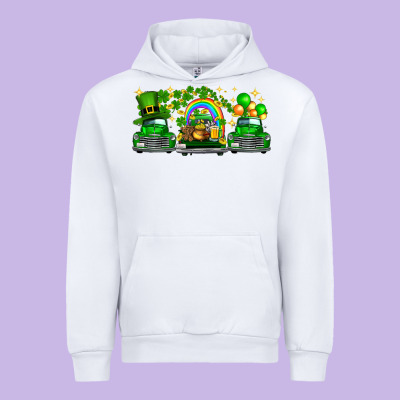 St Patricks Trucks Urban Hoodie Designed By Fadigitalartstudio