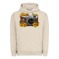 Pigment French Oak sunflower bee vintage camera Urban Hoodie - FaDigitalArtStudio