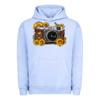 Pigment Grape Ice sunflower bee vintage camera Urban Hoodie - FaDigitalArtStudio