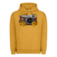 Pigment Peanut Butter sunflower bee vintage camera Urban Hoodie - FaDigitalArtStudio