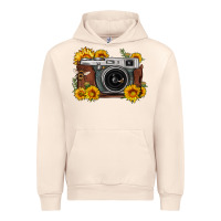 Sandshell sunflower bee vintage camera Urban Hoodie - FaDigitalArtStudio