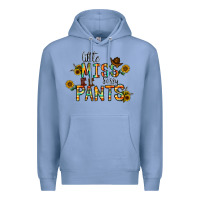 Colony Blue little mıss sassy pants Premium Hoodie - CowhideDigitalArt