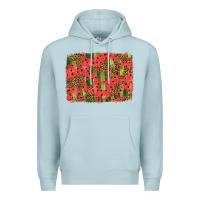 Blue Mist watermelon leopard pattern background Premium Hoodie - HRA Design Shop