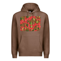 Chestnut watermelon leopard pattern background Premium Hoodie - HRA Design Shop
