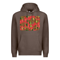 Coffee watermelon leopard pattern background Premium Hoodie - HRA Design Shop