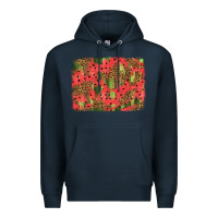 Navy watermelon leopard pattern background Premium Hoodie - HRA Design Shop
