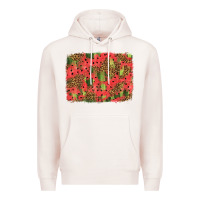 Pale Pink watermelon leopard pattern background Premium Hoodie - HRA Design Shop