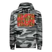 Slate Camo watermelon leopard pattern background Premium Hoodie - HRA Design Shop