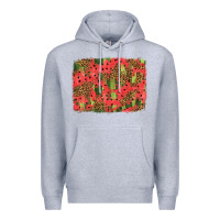 Heather Grey watermelon leopard pattern background Premium Hoodie - HRA Design Shop
