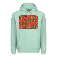 Seafoam watermelon leopard pattern background Premium Hoodie - HRA Design Shop