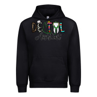 Black dentalassistant Urban Hoodie - CowhideDigitalArt