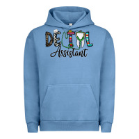Pigment Pebble Blue dentalassistant Urban Hoodie - CowhideDigitalArt