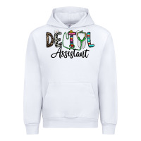 White dentalassistant Urban Hoodie - CowhideDigitalArt