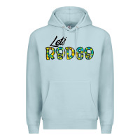 Blue Mist let's rodeo Premium Hoodie - CowhideDigitalArt