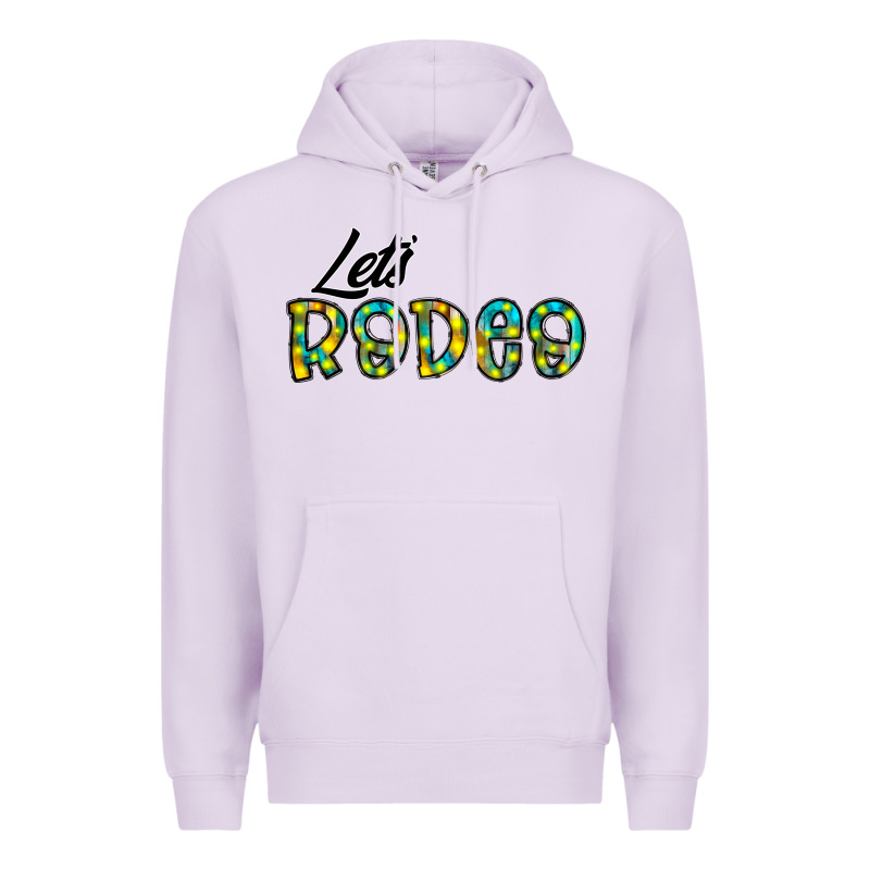 Let's Rodeo Premium Hoodie by CowhideDigitalArt | Teevron