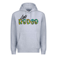 Heather Grey let's rodeo Premium Hoodie - CowhideDigitalArt