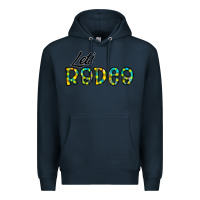 Navy let's rodeo Premium Hoodie - CowhideDigitalArt
