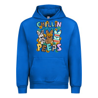 Cobalt Chillin with my peeps Easter Urban Hoodie - OliviaCreatesArt