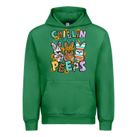 Emerald Chillin with my peeps Easter Urban Hoodie - OliviaCreatesArt
